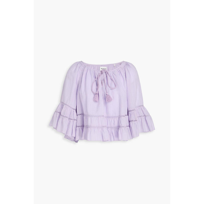 Isabel Marant Étoile 女士 上衣 Liam 钩编棉混纺提花上衣