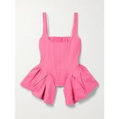 MARQUES 磨边荷叶边牛仔布上衣 背心 ALMEIDA 女士