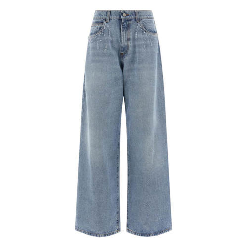 Giuseppe Di Morabito 女士 SS26 牛仔长裤 浅蓝牛仔裤