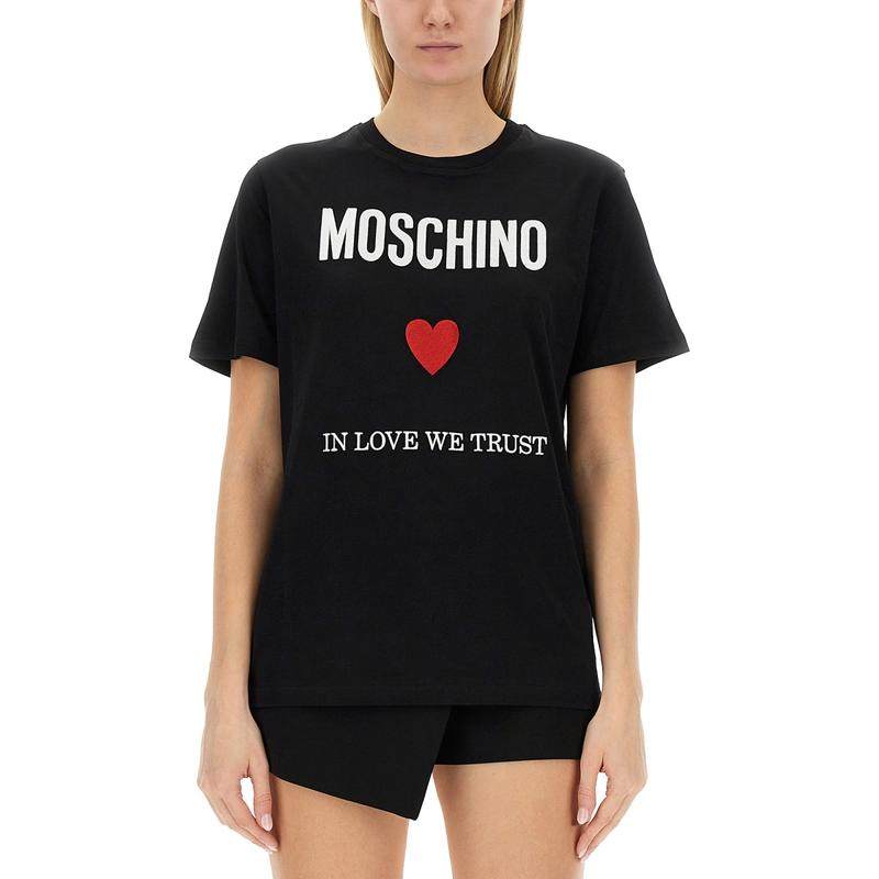 Moschino 女士 SS24 T恤 带LogoT恤