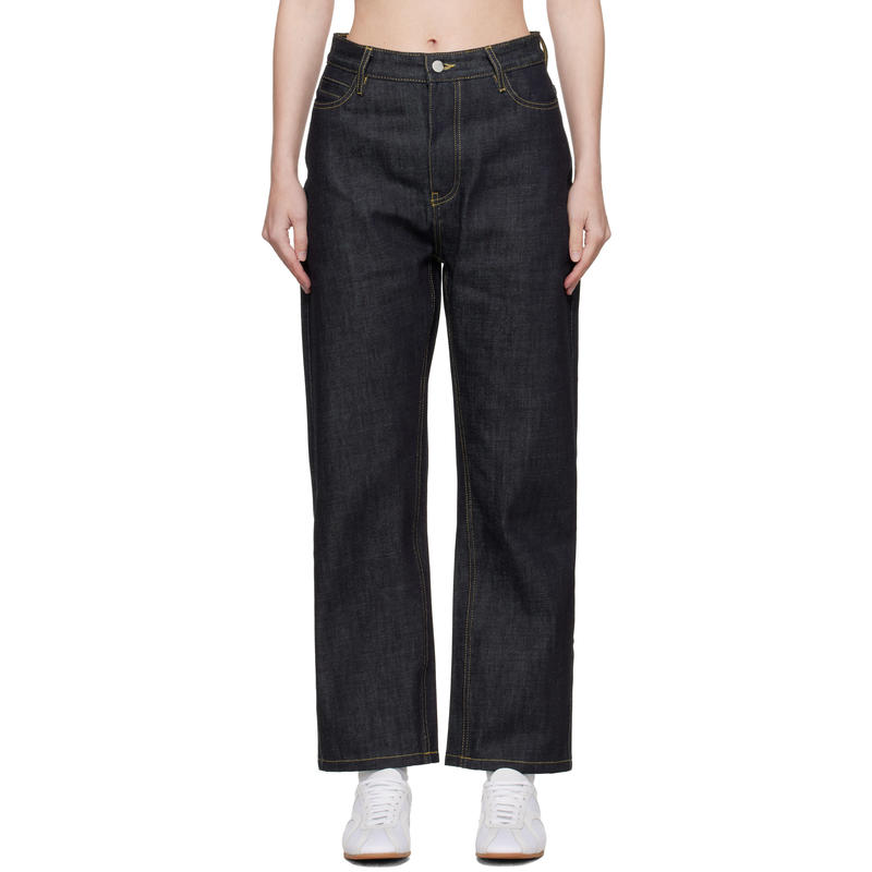 Studio Nicholson 女士 牛仔长裤 蓝色 Ruthe Selvedge 牛仔裤