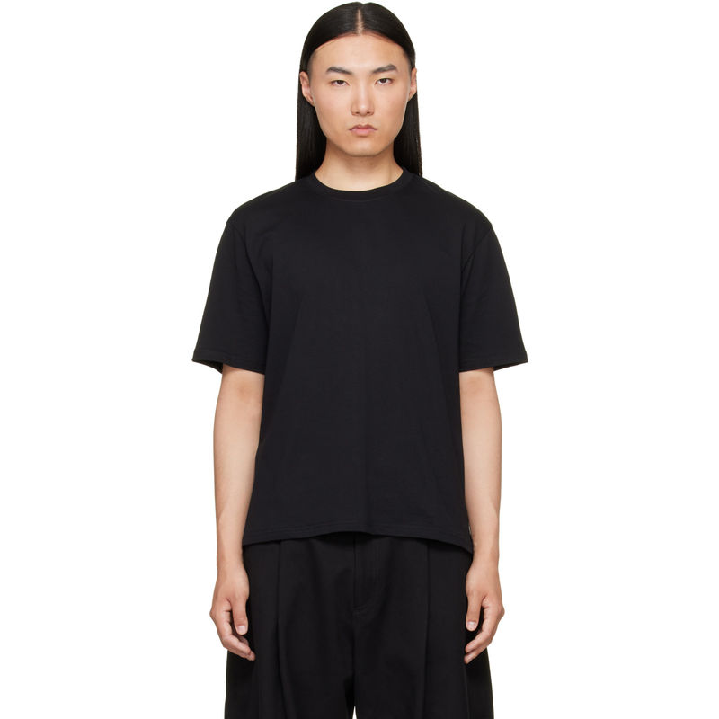 Studio Nicholson 男士 FW26 T恤 黑色 Bric图片