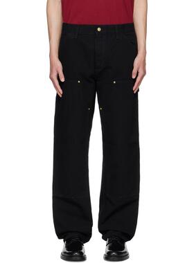 Carhartt WIP 卡哈特 男士 长裤 黑色 Double Knee