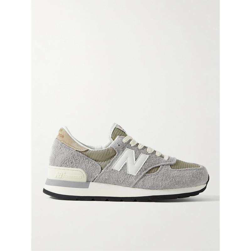 New balance 男士 运动鞋 M990v1 绒面革网纱运动鞋