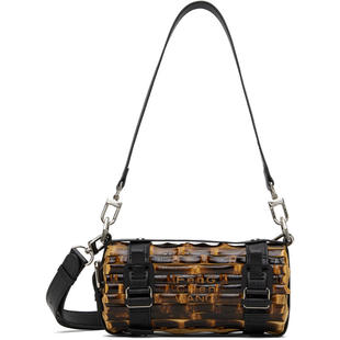 Feng Chen Wang 王逢陈 男士 单肩包 棕色 Cylindrical Bamboo