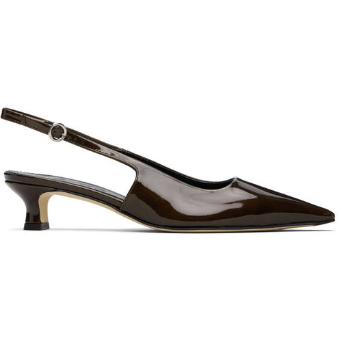 Aeyde 女士 高跟鞋 棕色 Catrina Patent Leather 中跟鞋