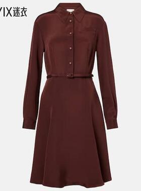 Roland Mouret 女款真丝衬衫式连衣裙 迷衣时尚