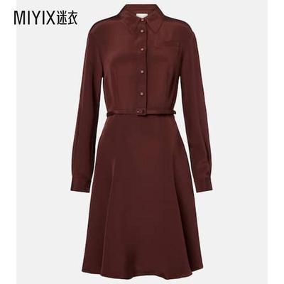 Roland Mouret 女款真丝衬衫式连衣裙 迷衣时尚