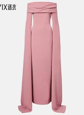 Solace London 女款Nuri 垂褶礼服 迷衣时尚