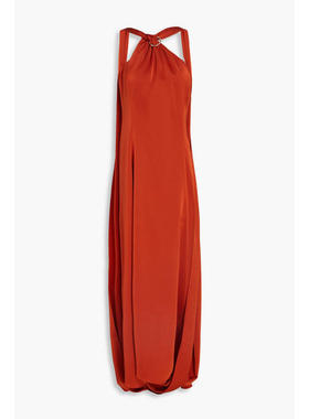 Halston 女士 礼服 Genevieve 垂褶缎面礼服