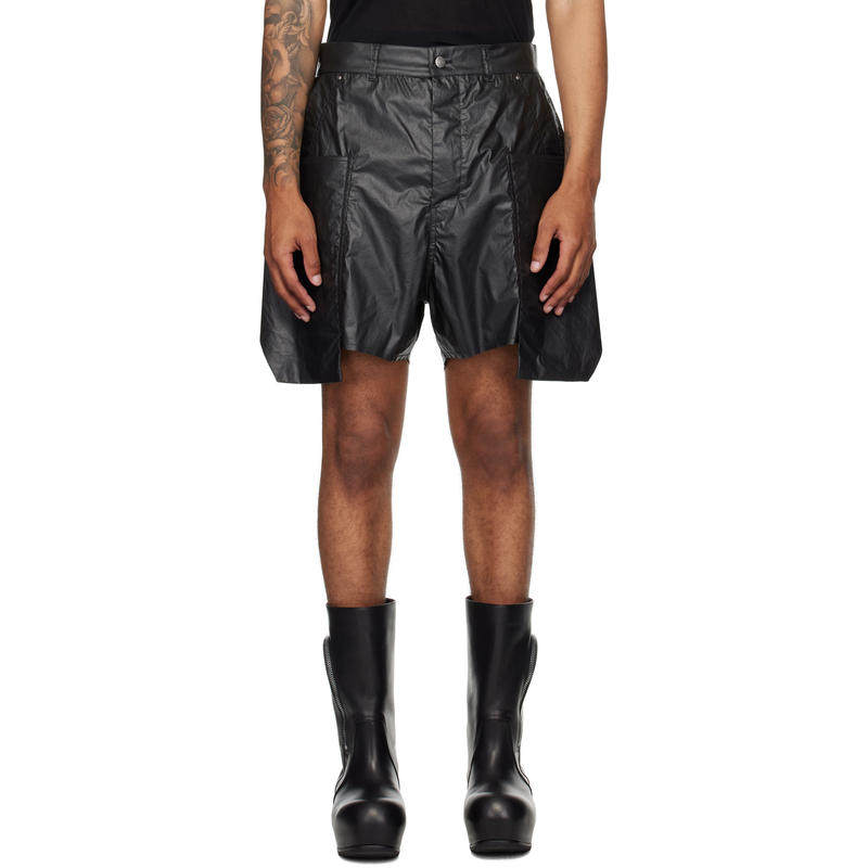 Rick Owens 男士 短裤 黑色 Concordians Stefan 工装短裤,男装,短裤,淘宝优惠券,粉丝福利购,淘宝优惠卷