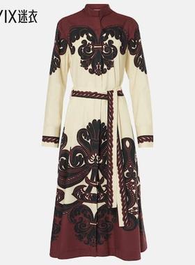 La DoubleJ 女款Sundowner 印花棉府绸中长连衣裙 迷衣时尚