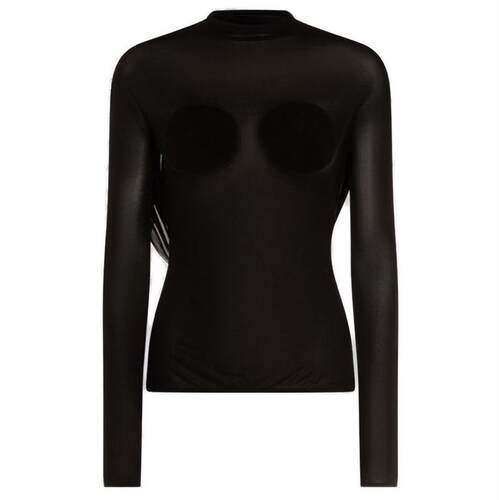 Jean Paul Gaultier 高缇耶 女士 SS25 上衣 罩杯褶饰