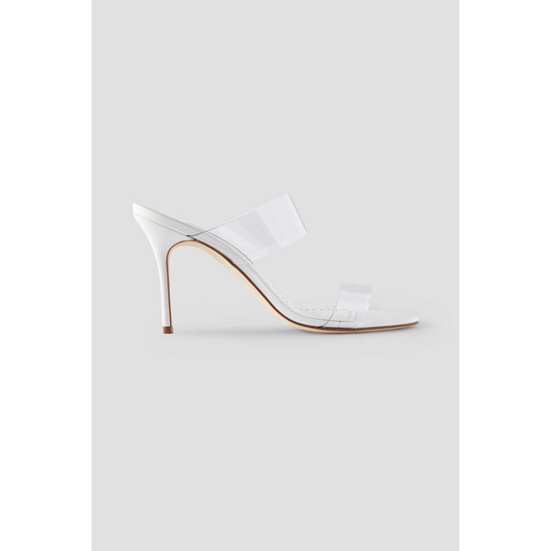 Manolo Blahnik 女士 穆勒鞋 Scolto 90 PVC 凉拖