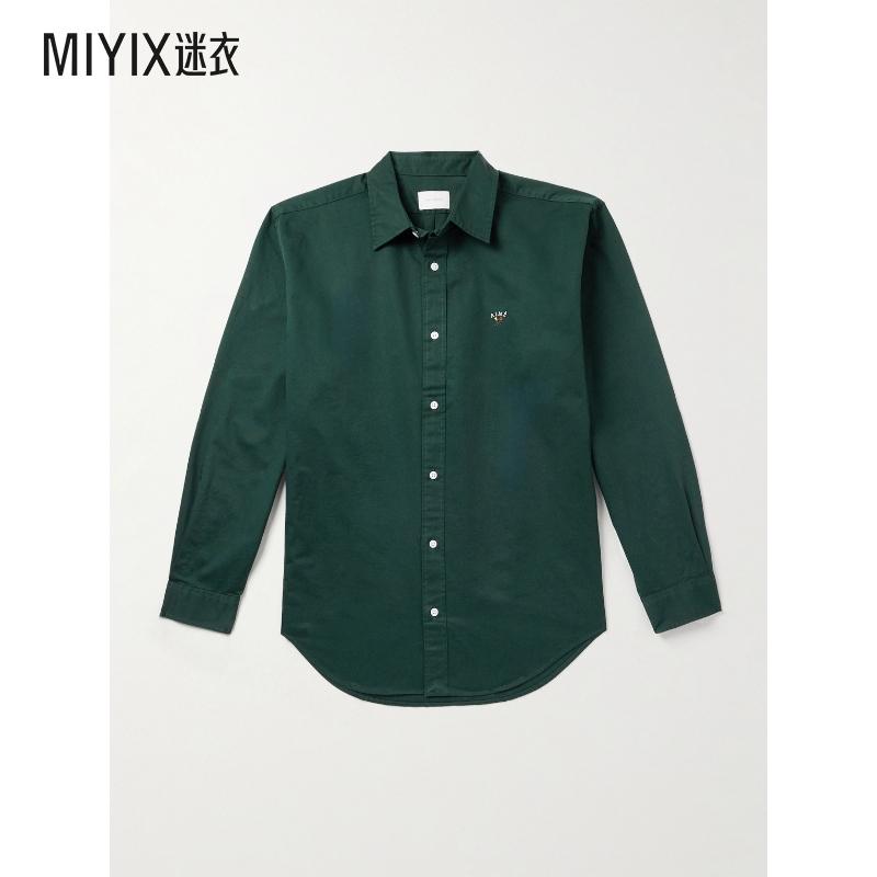 [秋冬新品]Aimé Leon Dore 男款Logo刺绣棉质斜纹布衬衫 迷衣时