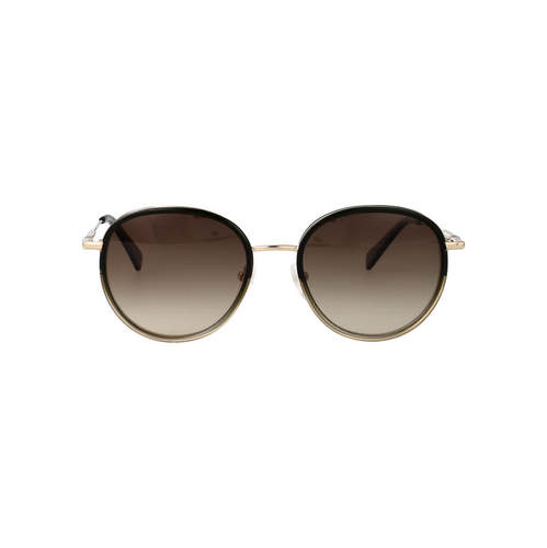Longchamp 珑骧 女士 太阳镜 GOLD/GRADIENT 绿色金属太阳眼镜