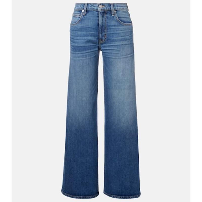 SLVRLAKE 女士 牛仔长裤 Selena 中腰阔腿牛仔裤