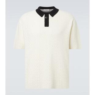 钩花棉混纺Polo衫 POLO衫 男士 COMMAS