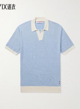 【春夏新品】Orlebar Brown男士 Horton 修身羊毛棉混纺Polo衫 迷