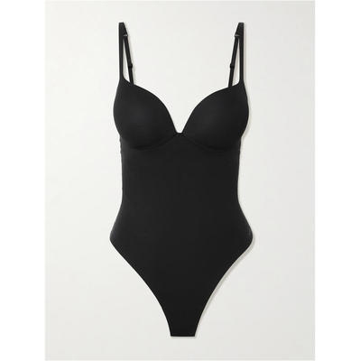 SKIMS 女士 丁字裤 Ultimate Body Thong - Onyx 集中型连体衣