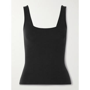 SKIMS 女士 秋冬新品 睡衣 Soot 棉混纺针织背心