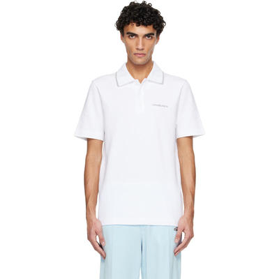 Casablanca 男士 POLO衫 白色 Embossed Laurel Polo 衫