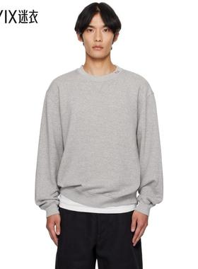 The Elder Statesman 男款灰色 Daily Crew 套头衫 迷衣时尚