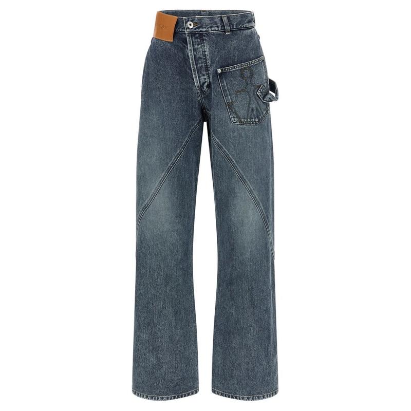 J.W. Anderson 女士 SS26 牛仔长裤 JW Anderson 扭曲牛仔裤