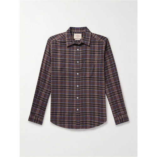 PORTUGUESE FLANNEL 男士 SS26 衬衫 Teca 格纹有机棉质法兰绒
