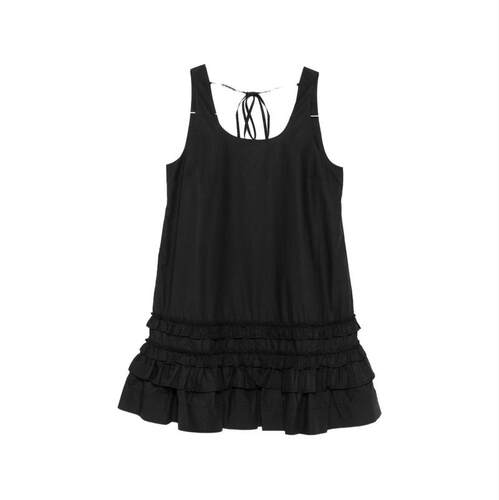 Ganni 甘尼 女士 FW26 短款连衣裙 有机棉迷你连衣裙官网直邮进口