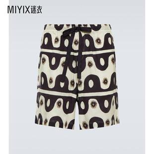 迷衣时尚 印花棉质真丝短裤 男士 COMMAS