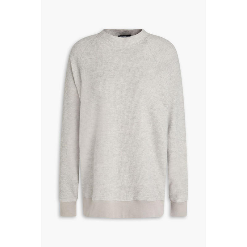 James Perse 女士 毛衣 华尔夫针织棉质羊绒混纺毛衣