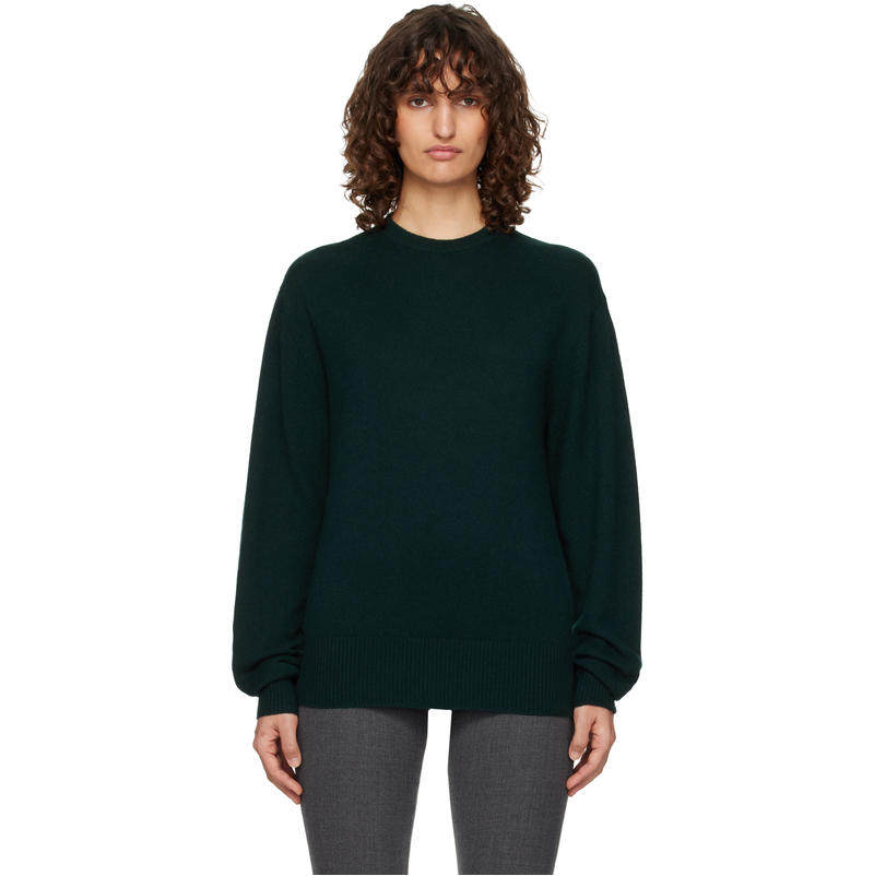 Totême 女士 毛衣 绿色 Classic Cashmere Crew Knit