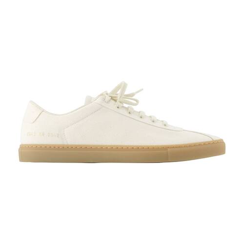 Common Projects 男士 SS26 运动鞋 网球帆布浅褐色