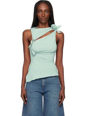 Coperni 女士 背心 绿色 Flower 上装