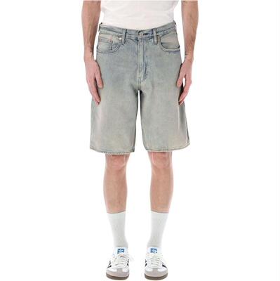 Levi's 李维斯 男士 SS26 牛仔短裤 Levi's 478 徽标拼缀宽松短裤