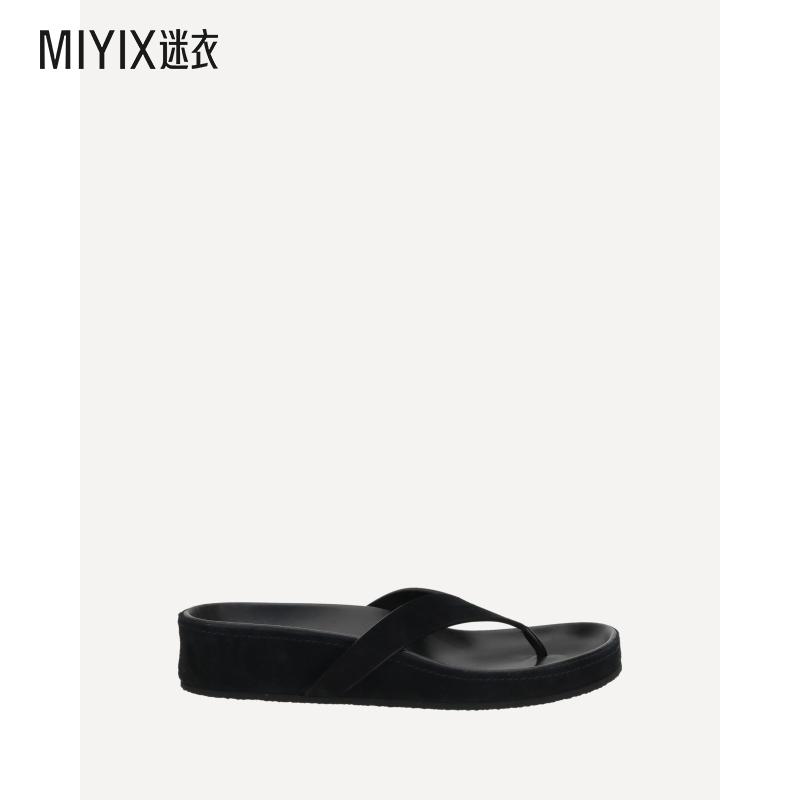 【春夏新品】PHOEBE PHILO 女款绒面革夹趾便鞋 迷衣时尚