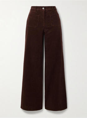 Nili Lotan 女士 FW25 长裤 Florence 棉混纺灯芯绒喇叭