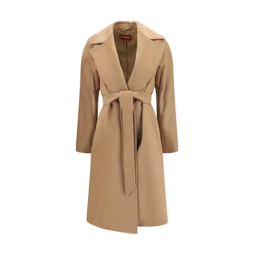 Max Mara Studio 女士 FW26 大衣 lapels 耸肩羊毛