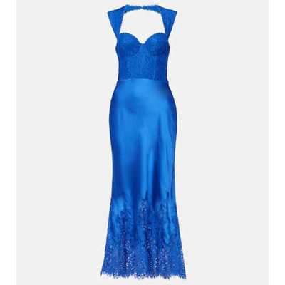 Rebecca Vallance 女士 中长连衣裙 Remi 蕾丝缎面长款连衣裙