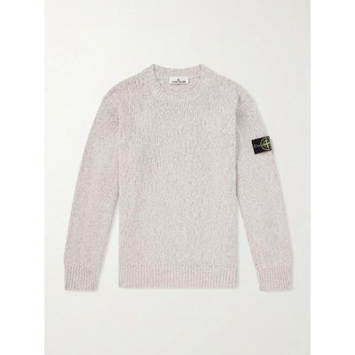 Stone Island 石头岛 男士 SS26 毛衣 Logo-Appliquéd 棉质