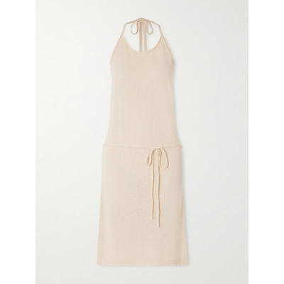 SIR. 女士 SS26 中长连衣裙 Lula 挂脖针织中长连衣裙