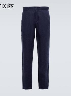 Orlebar Brown  男 Griffon 亚麻长裤 迷衣时尚