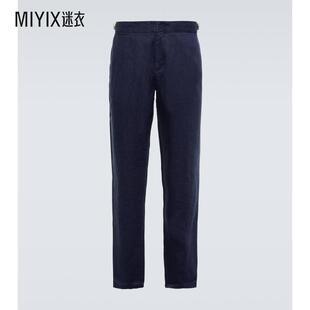 Orlebar Brown 男 Griffon 亚麻长裤 迷衣时尚