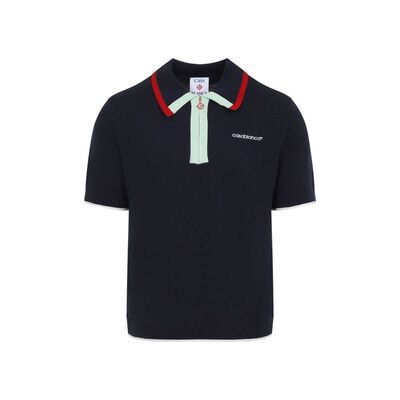 Casablanca 男士 FW26 POLO衫 卡萨布兰卡标志刺绣针织运动