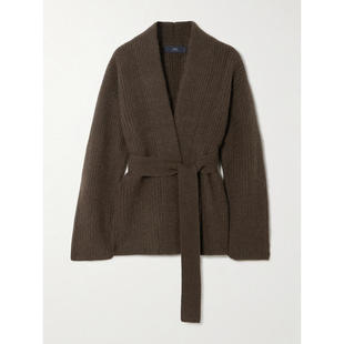 Sasha Arch4 开衫 SS26 束带罗纹羊绒针织 女士