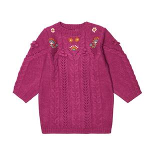 Louise Misha 女童 连衣裙 Rejana 刺绣针织童装