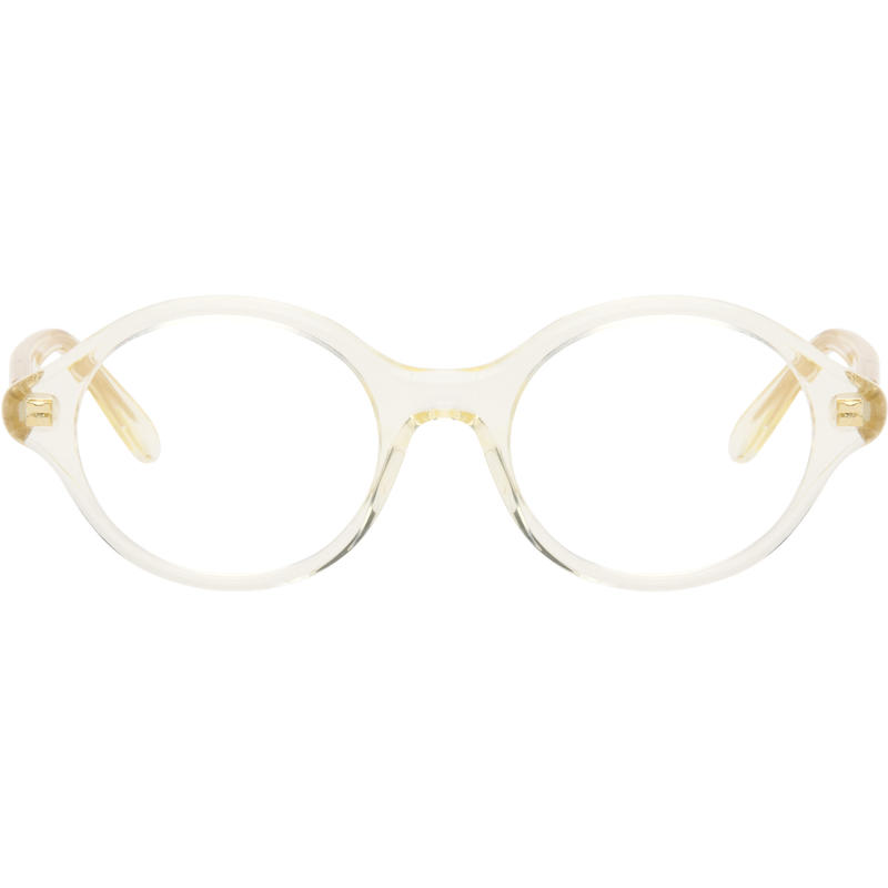 Loewe 女士 太阳镜 米色 Slim Round 眼镜