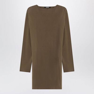 Jacquemus 雅克慕斯 女士 SS26 连衣裙 MISTRAL 深色卡其色绿色