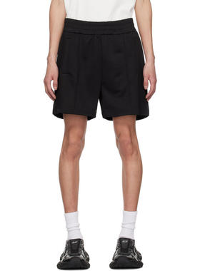 Palm Angels 棕榈天使 男士 SS25 运动短裤 黑色 Curved Logo